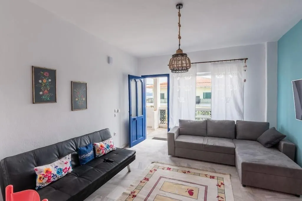 Cycladic Flat With Sea View And Bbq Grill Lejlighed Ierissos 0*,  Grækenland