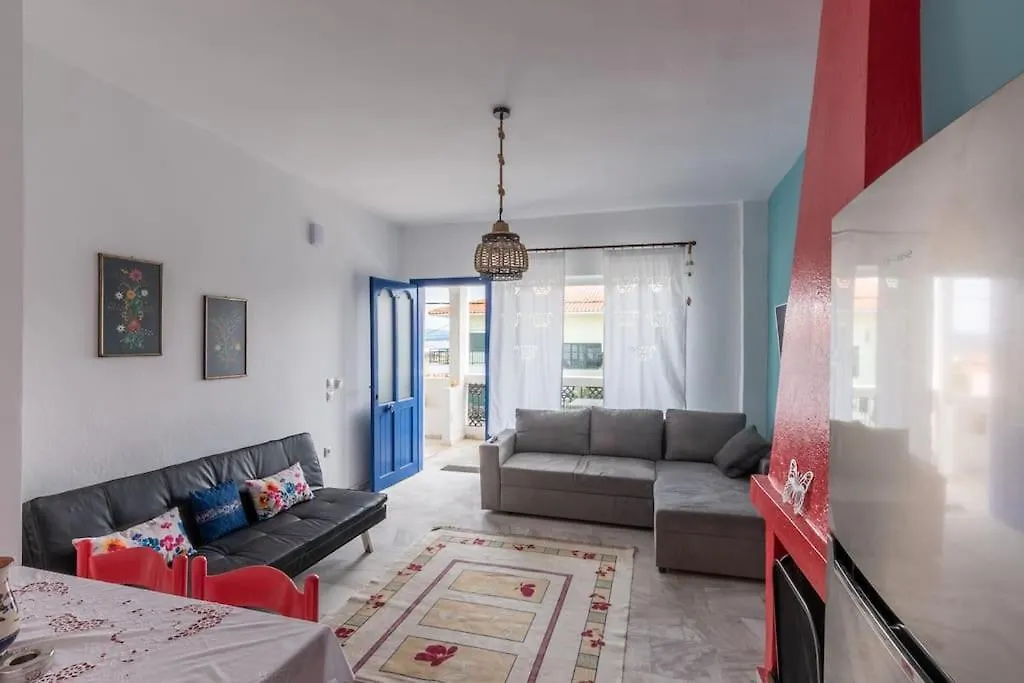 Cycladic Flat With Sea View And Bbq Grill Lejlighed Ierissos